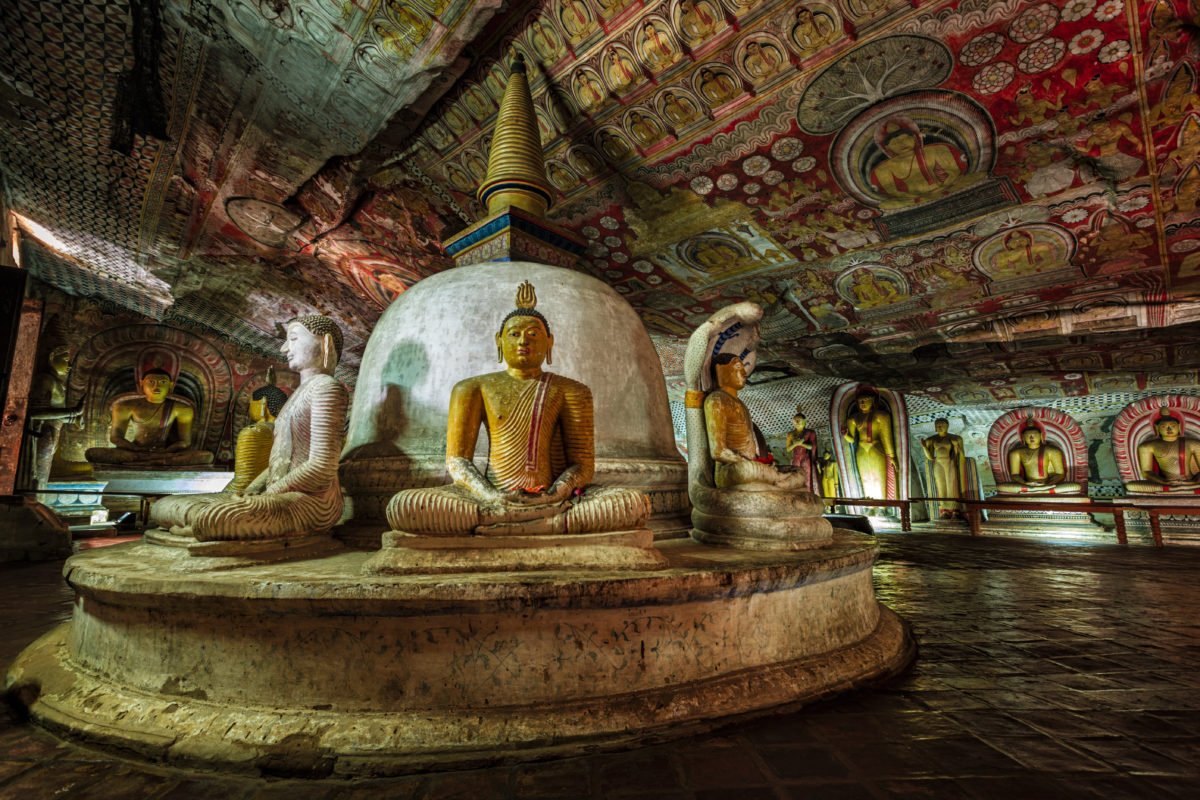 Damulla cave temple, Sri Lanka
